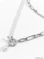 Pearl Charming Saturn Necklace Silver / One Size Necklaces