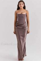 Persephone Off Stylish Shoulder Bustier Dress