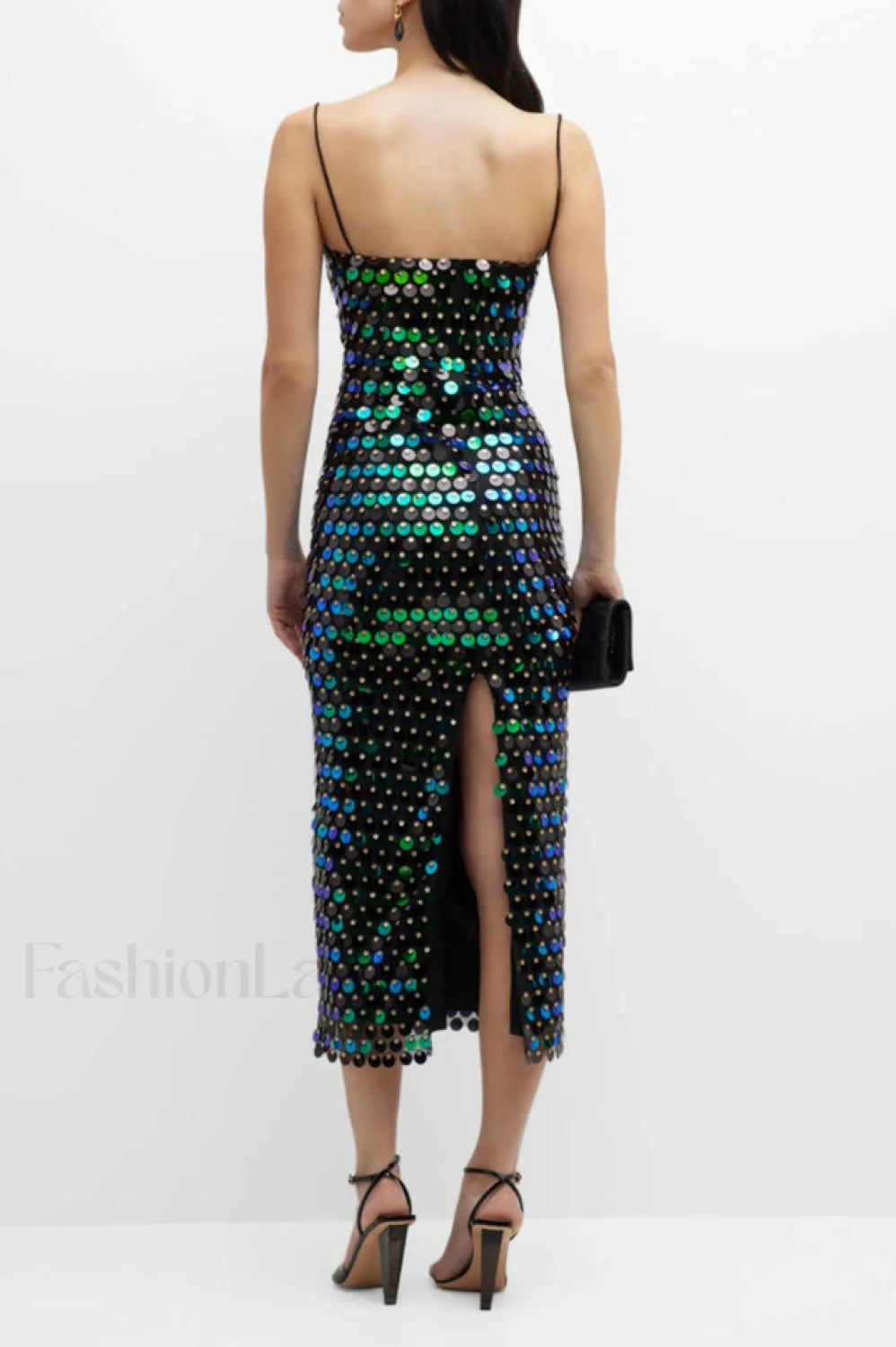 Phoenix Midi Stylish Dress in Sequins