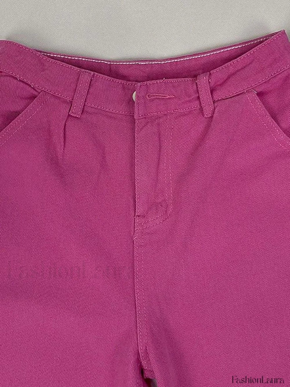 Pink Casual Relaxed Boyfriend Jeans Jeans