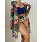 Pink Dot Print Mesh Cover Up Dark Green / S