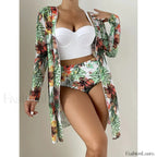 Pink Dot Print Mesh Cover Up Light Green / S