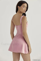 Pink Quartz Stylish Mini Dress