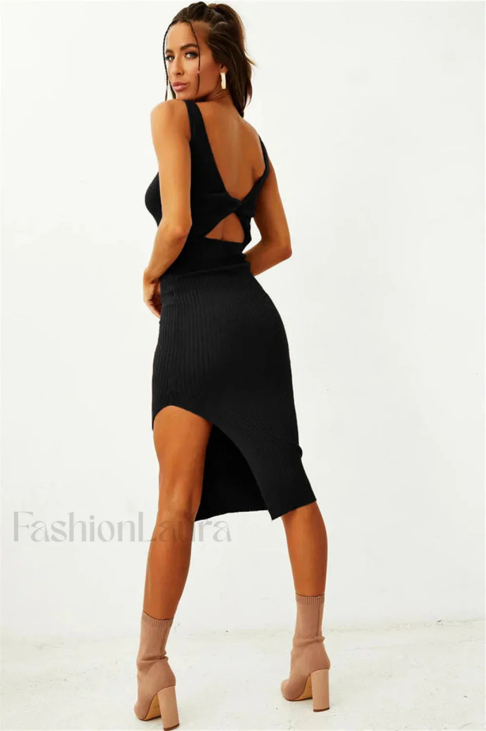 Pinko Open Front Charming / Back Knitted Dress