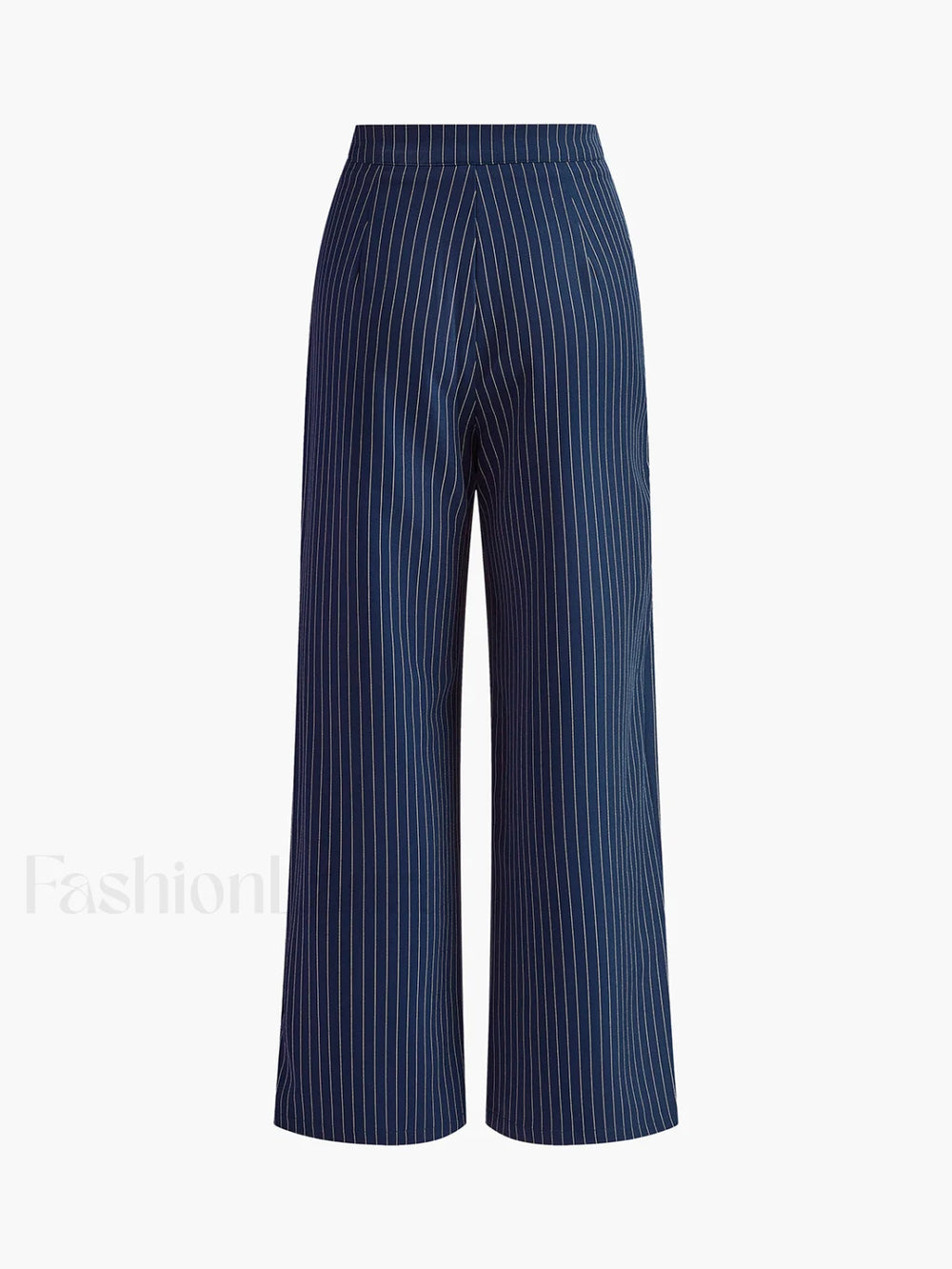 Pinstripe Pleated Wide Leg Pants Pants