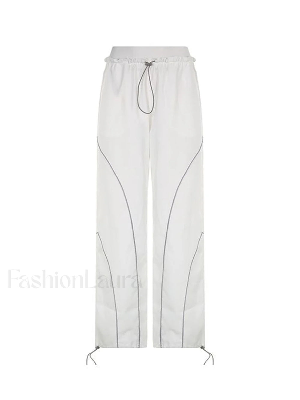 Pintuck Detail Straight Leg Pants Straight Leg Pants