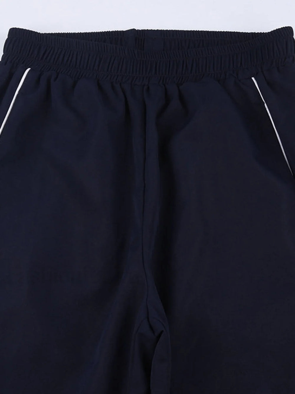 Piping Detail Wide Leg Track Pants Wide Leg Pants