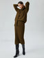 Plain Knit Two Piece Modern Skirt Set with Matching Scarf Mustard / XS Sweaters L