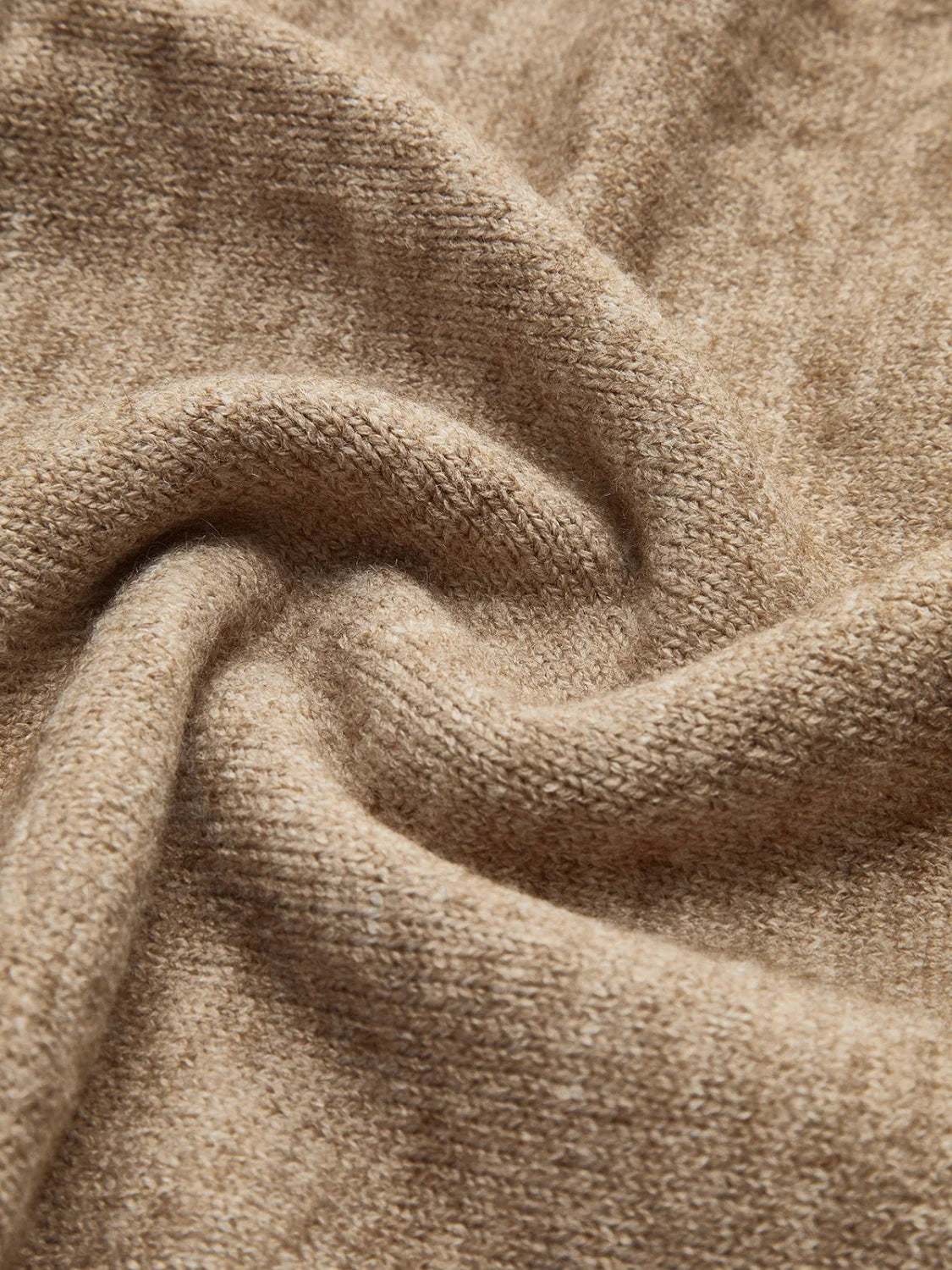 Plain Turtleneck Knit Pants Set Pant Sets