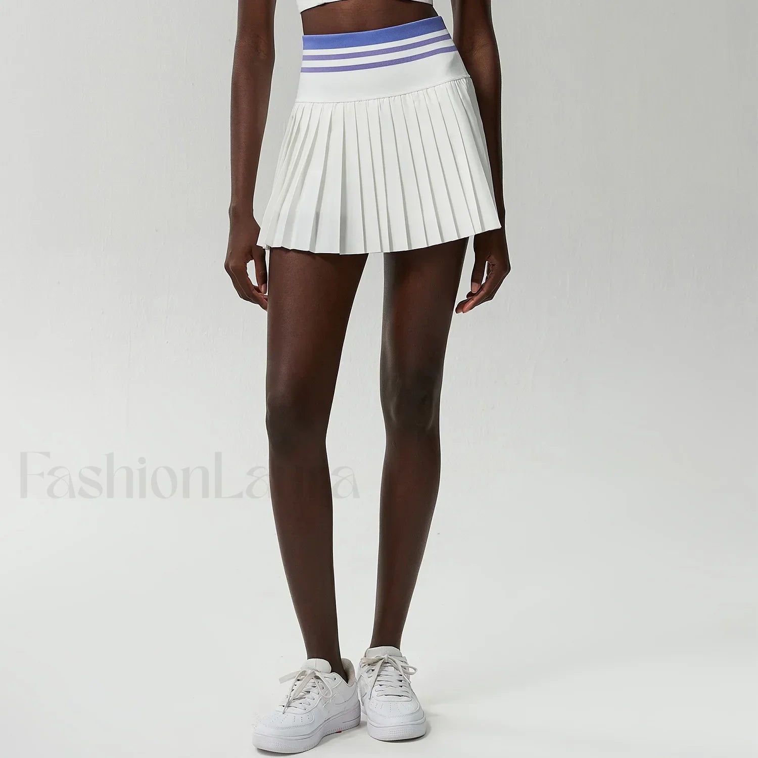 Pleated Tennis High Waist Sport Skirt White / S
