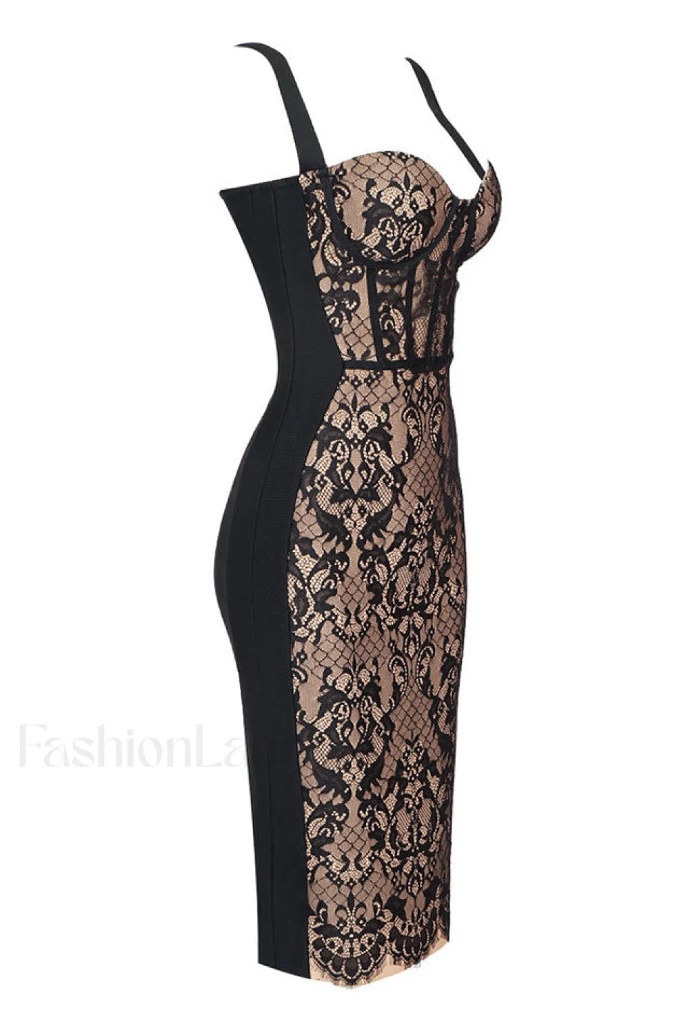 Poem Sling Stylish Dress With Lace