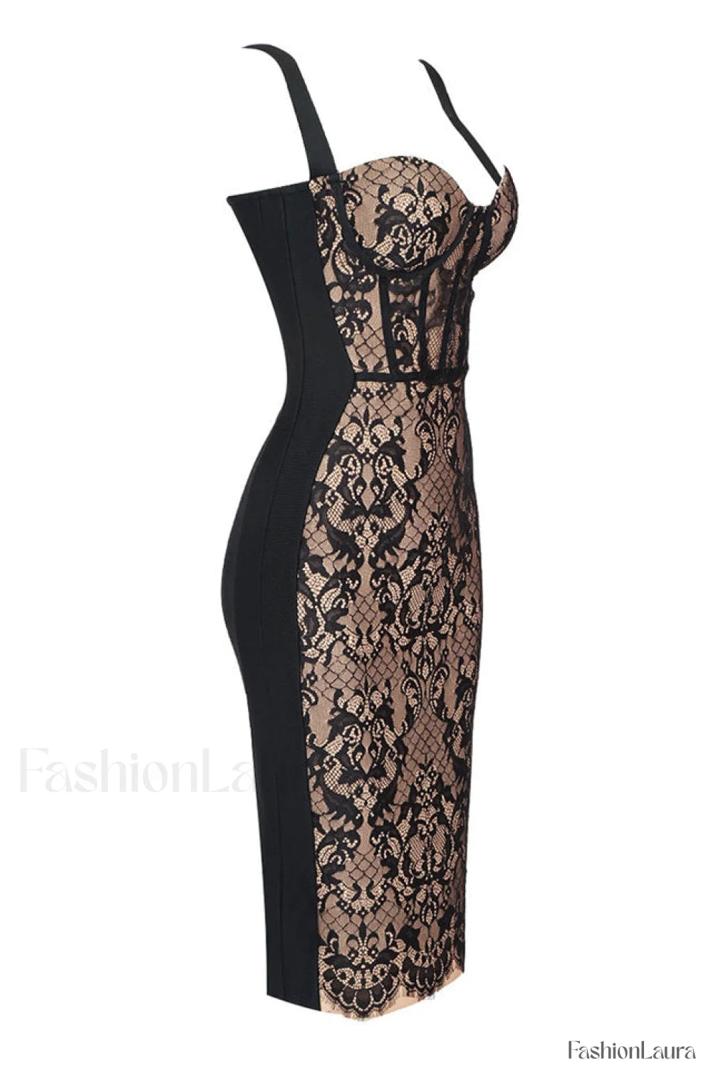 Poem Sling Stylish Dress With Lace