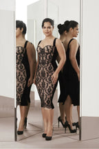 Poem Sling Stylish Dress With Lace