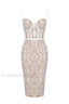 Poem Sling Stylish Dress With Lace XS / White