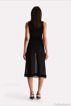 Polka Dot High Waist A-Line Skirt
