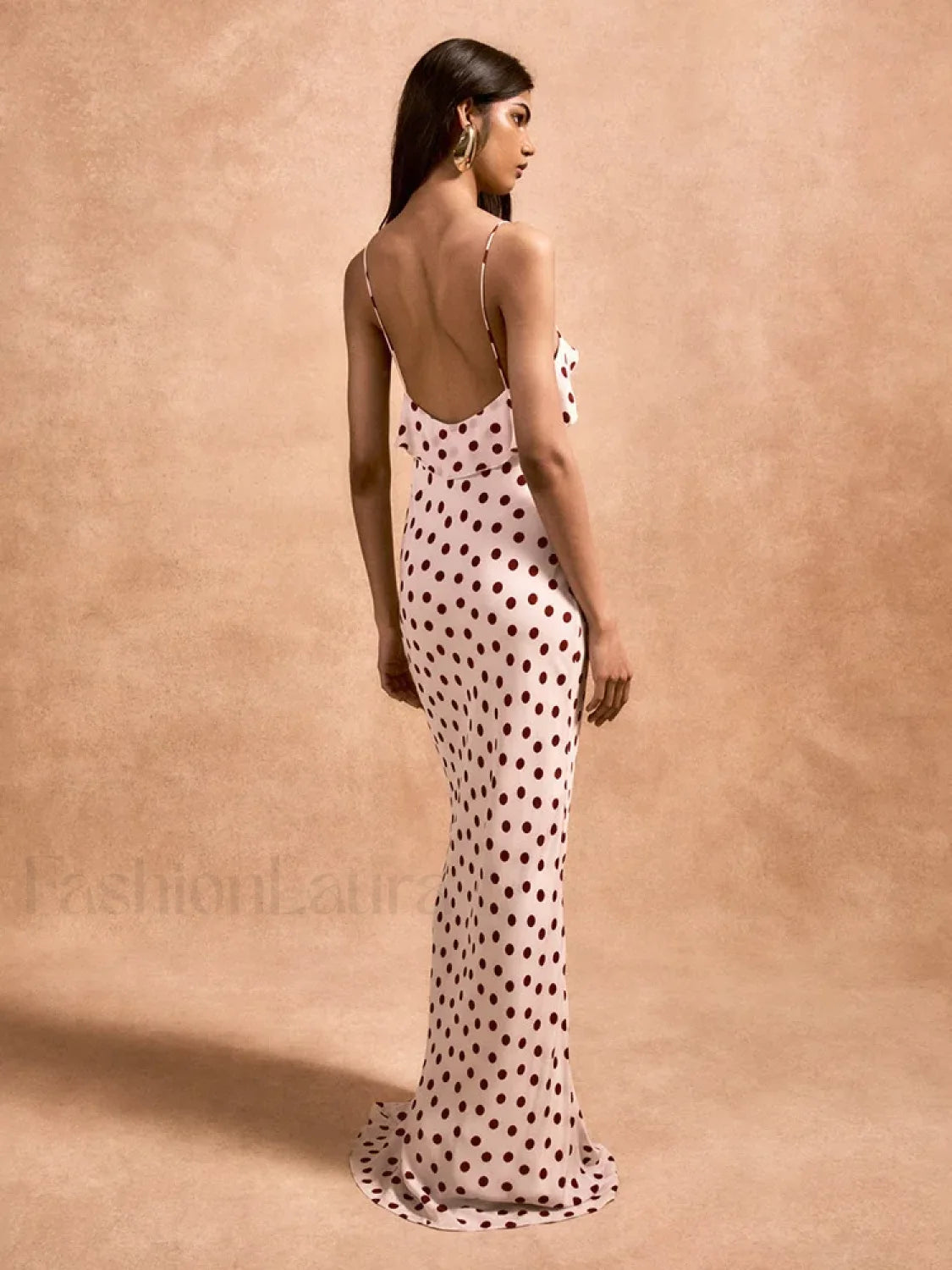 Polka Dot Rose Off Shoulder Maxi Dress Secondary image