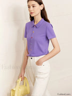 Polo Knit Slim Fit T Shirt