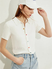 Polo Knit Slim Fit T Shirt