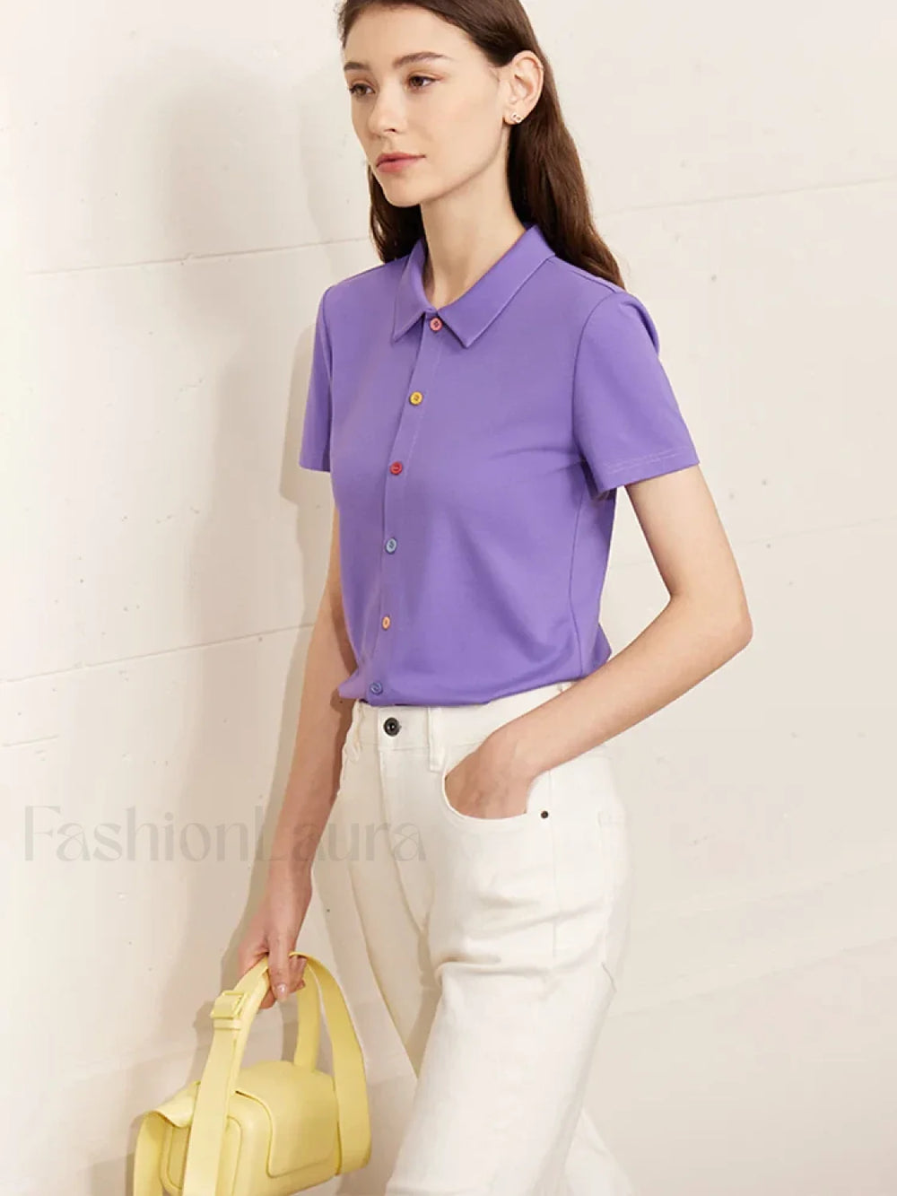 Polo Knit Slim Fit T Shirt