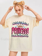Princess Letter Print Harajuku Aesthetic T Shirt