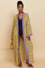 Print Belted Stylish Kimono Dress Free Size / 1#