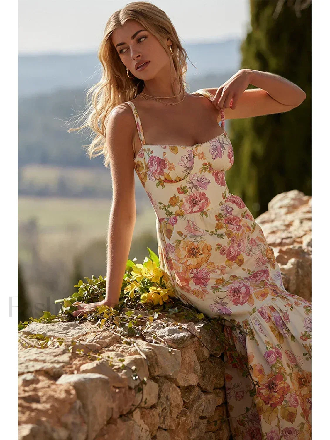 Print Bodycon Floral Dress Main image