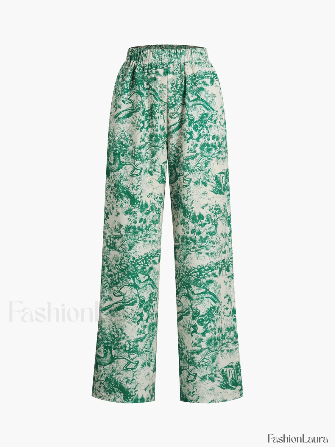 Printed Tie Graceful Up Pants Set Pant Sets