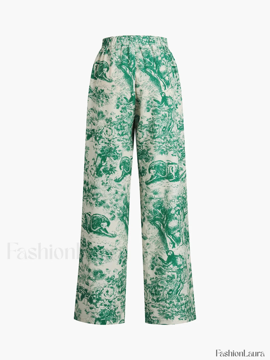 Printed Tie Graceful Up Pants Set Pant Sets