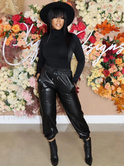 PU Pants Black / L Pants