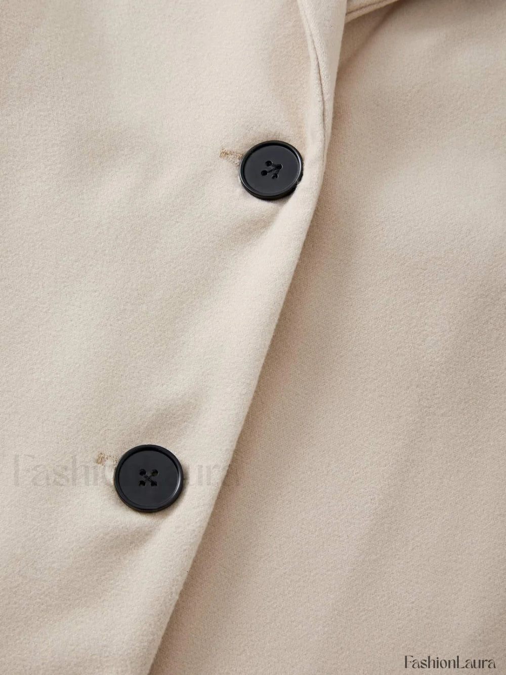 Puff Sleeve Belted Woolen Coat Coat