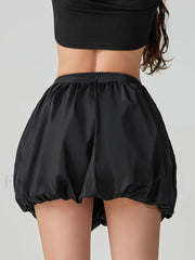 Puffball Pleated High Waist Skirt