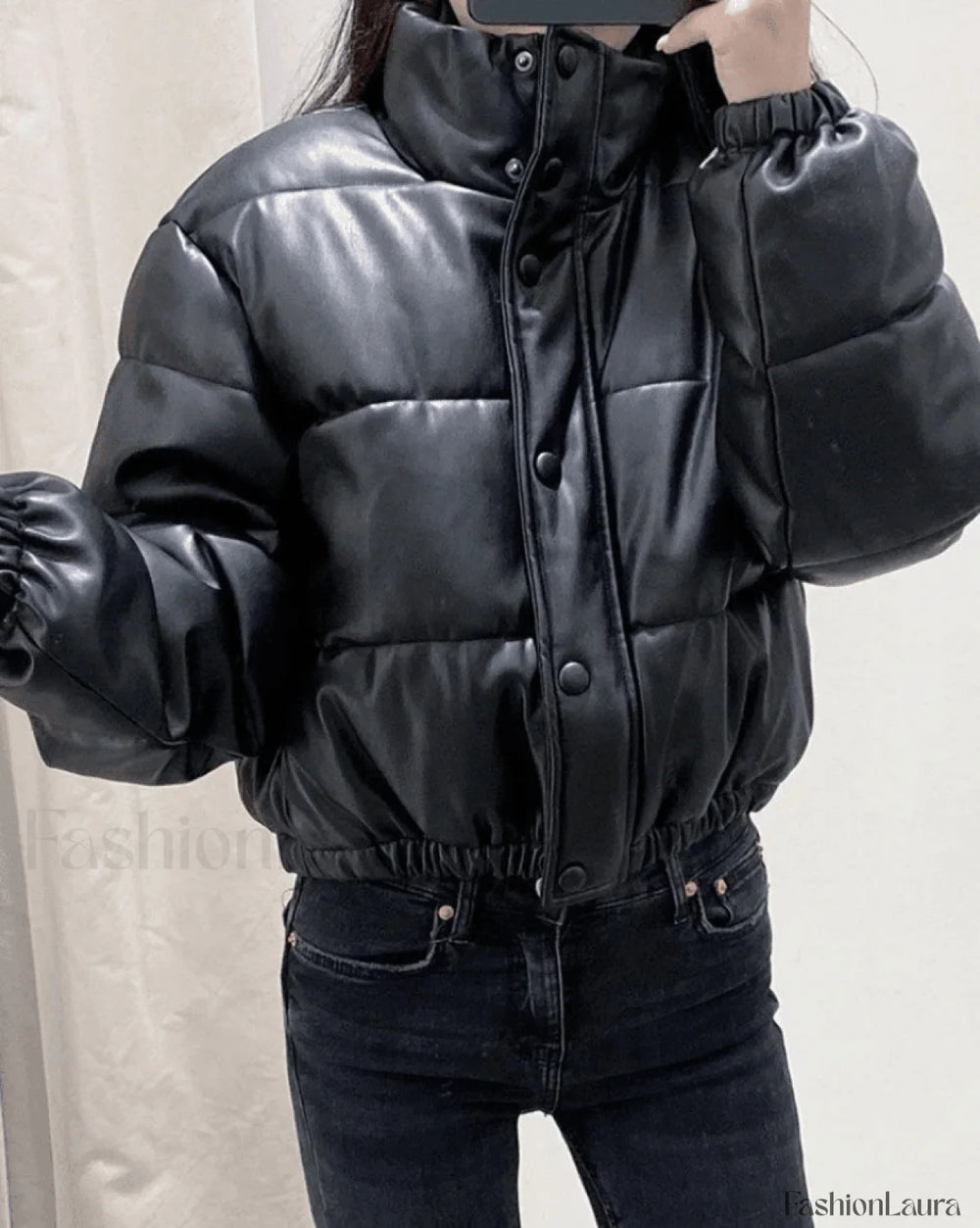Puffer Jacket Pu Puffer Jacket Jackets