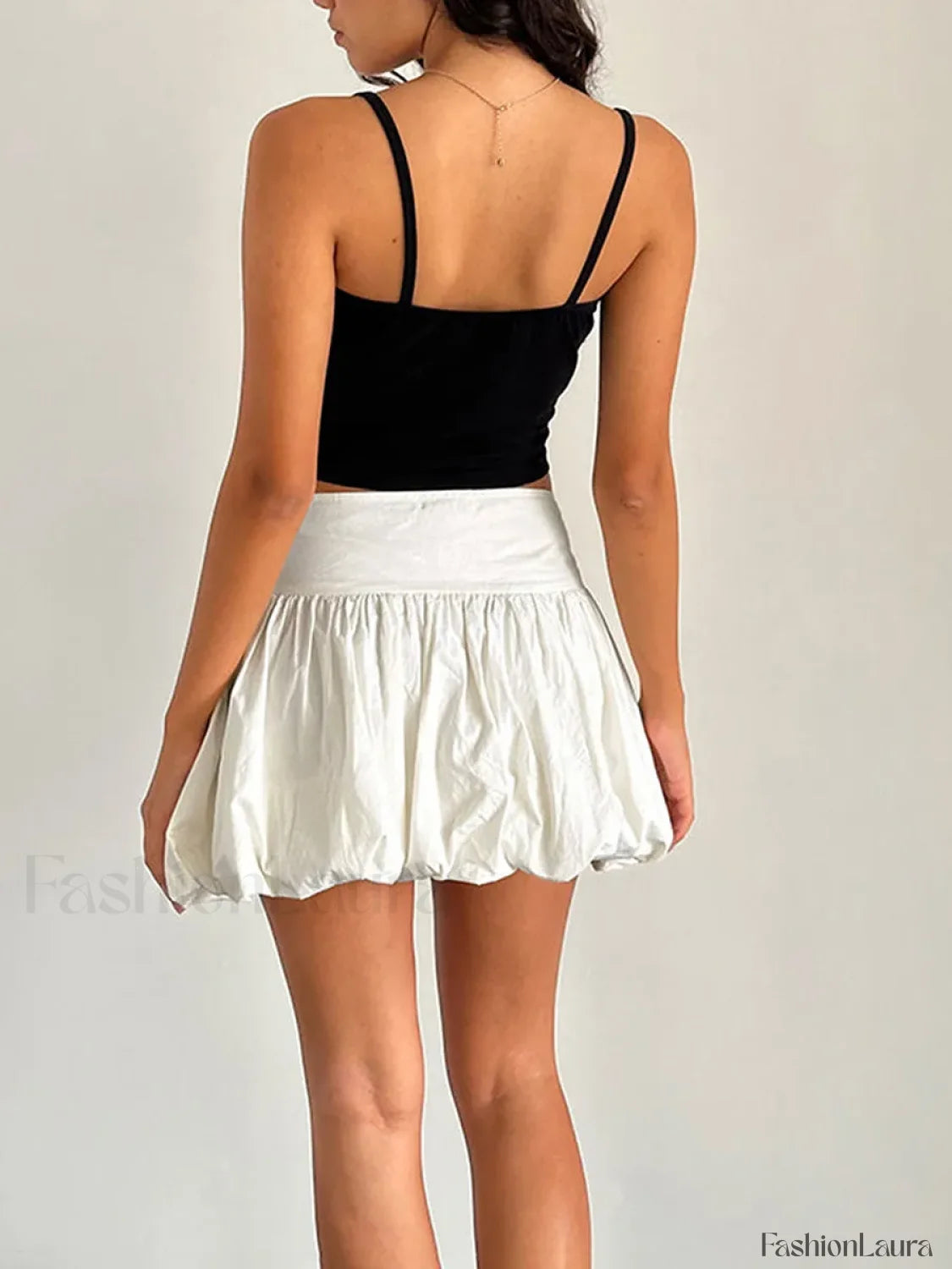 Puffy Bud A Line Skirt