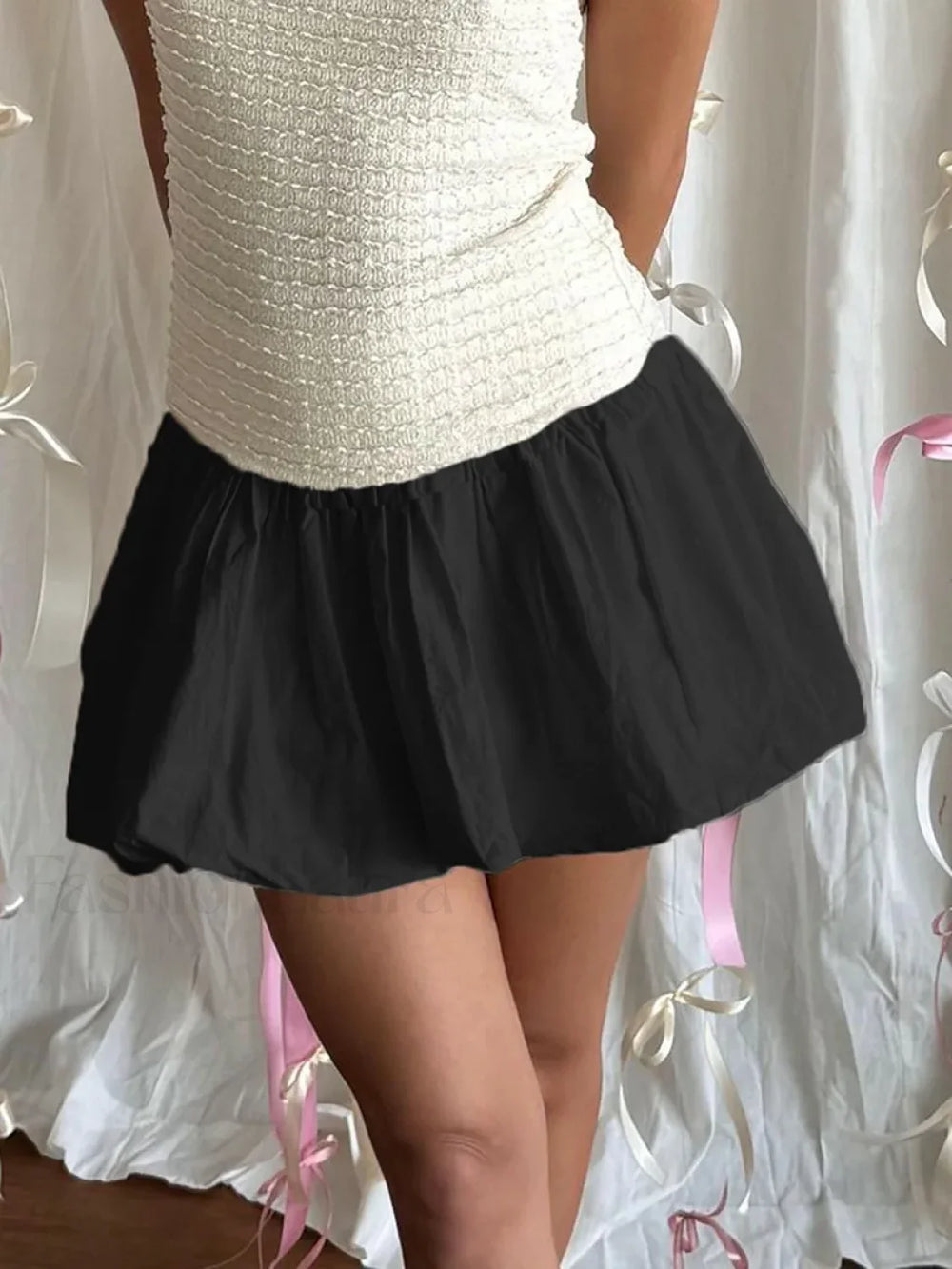 Puffy Bud A Line Skirt