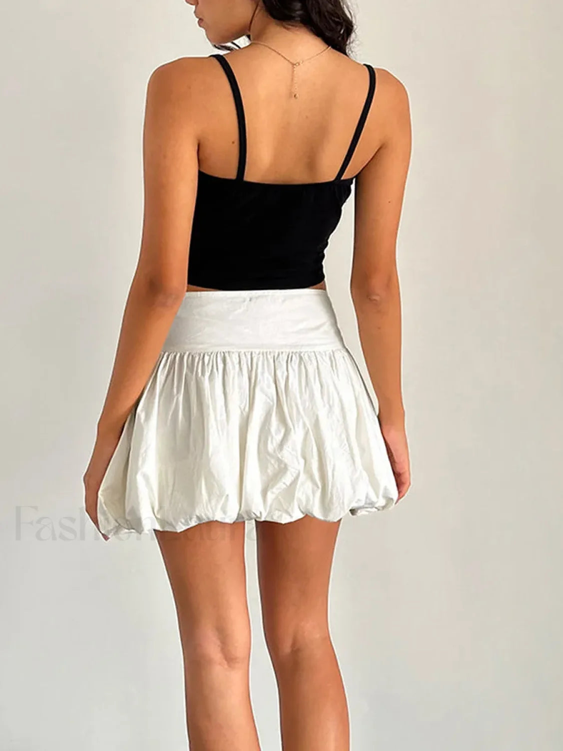 Puffy Bud A-Line Skirt Secondary image