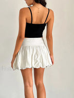 Puffy Bud A Line Skirt