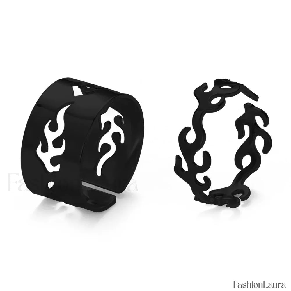 Punk Metal Geometry Circular Opening Index Buckle Joint Jewelry Gifts Ring 99468