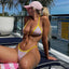Push Up Two Piece Girl Bikini Set yellow / S