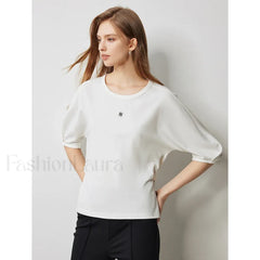 Raglan Half Sleeve Pullover T Shirt