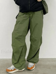 Relaxed Low Waist Cargo Pants Pants