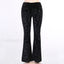 Retro Print Black Pants for Halloween Celebrations Black / S