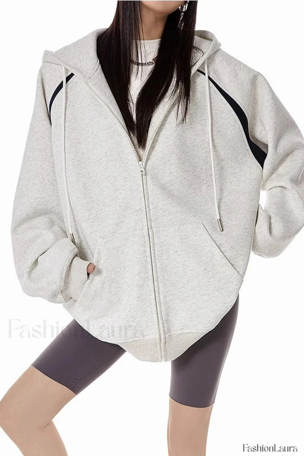 Retro Y2K Hooded Zipper Hoodie