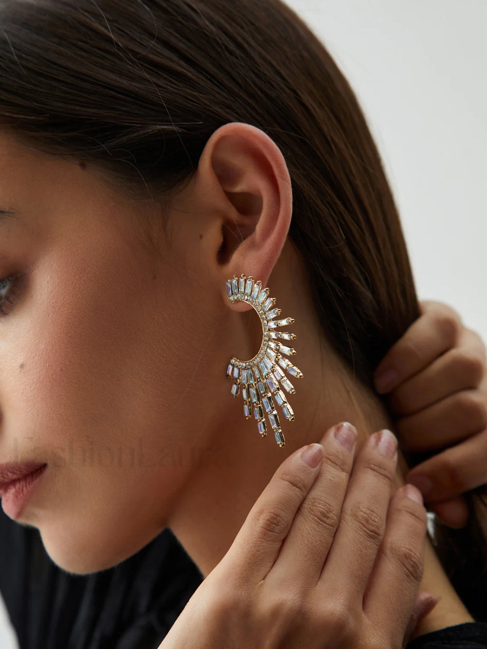 Rhinestones Charming Sunshine Earrings White / One Size Earrings