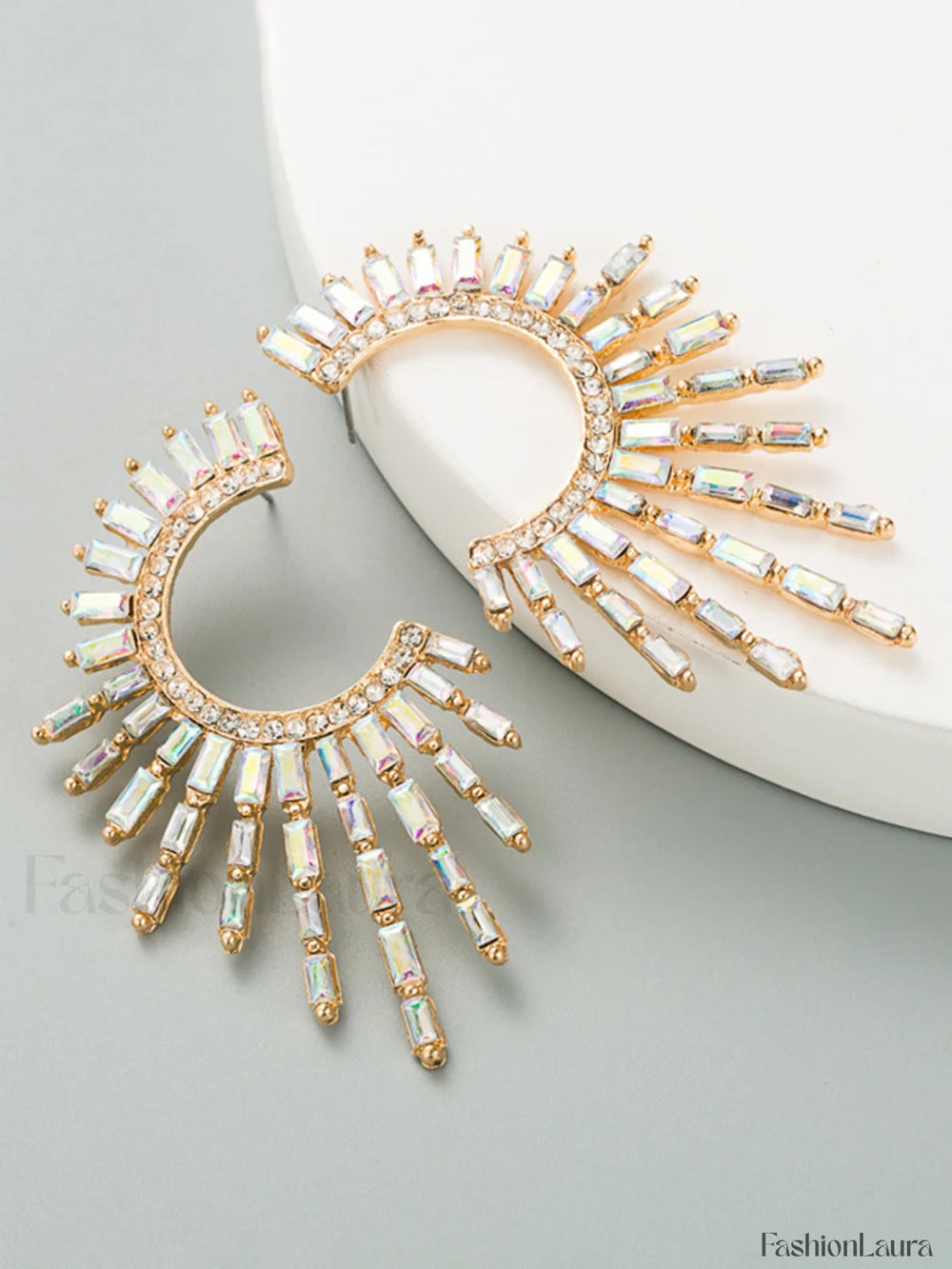 Rhinestones Charming Sunshine Earrings White / One Size Earrings