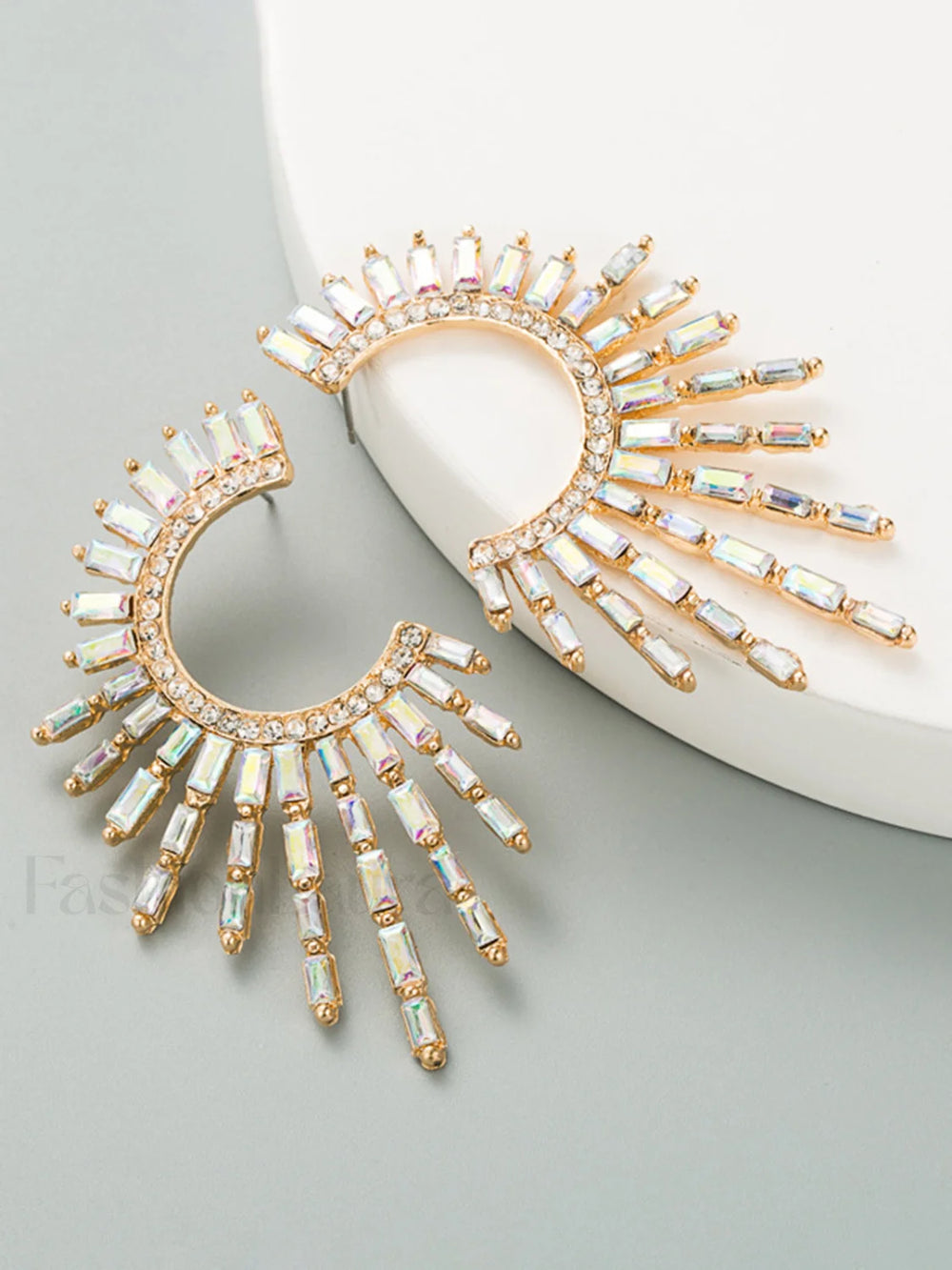 Rhinestones Charming Sunshine Earrings White / One Size Earrings