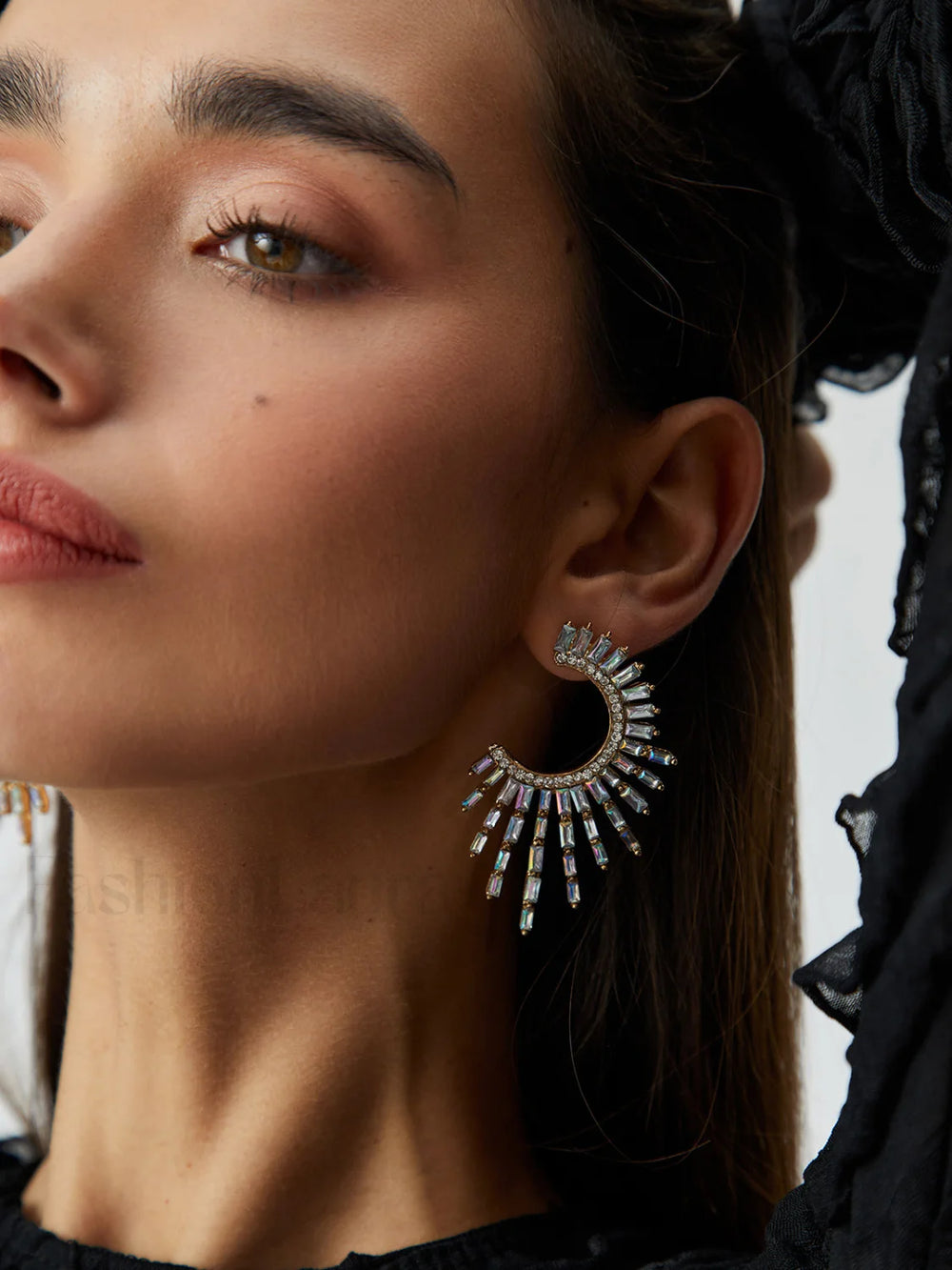 Rhinestones Charming Sunshine Earrings White / One Size Earrings