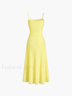 Rib Midi Sundress Sweater Dresses
