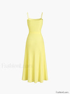 Rib Midi Sundress Sweater Dresses