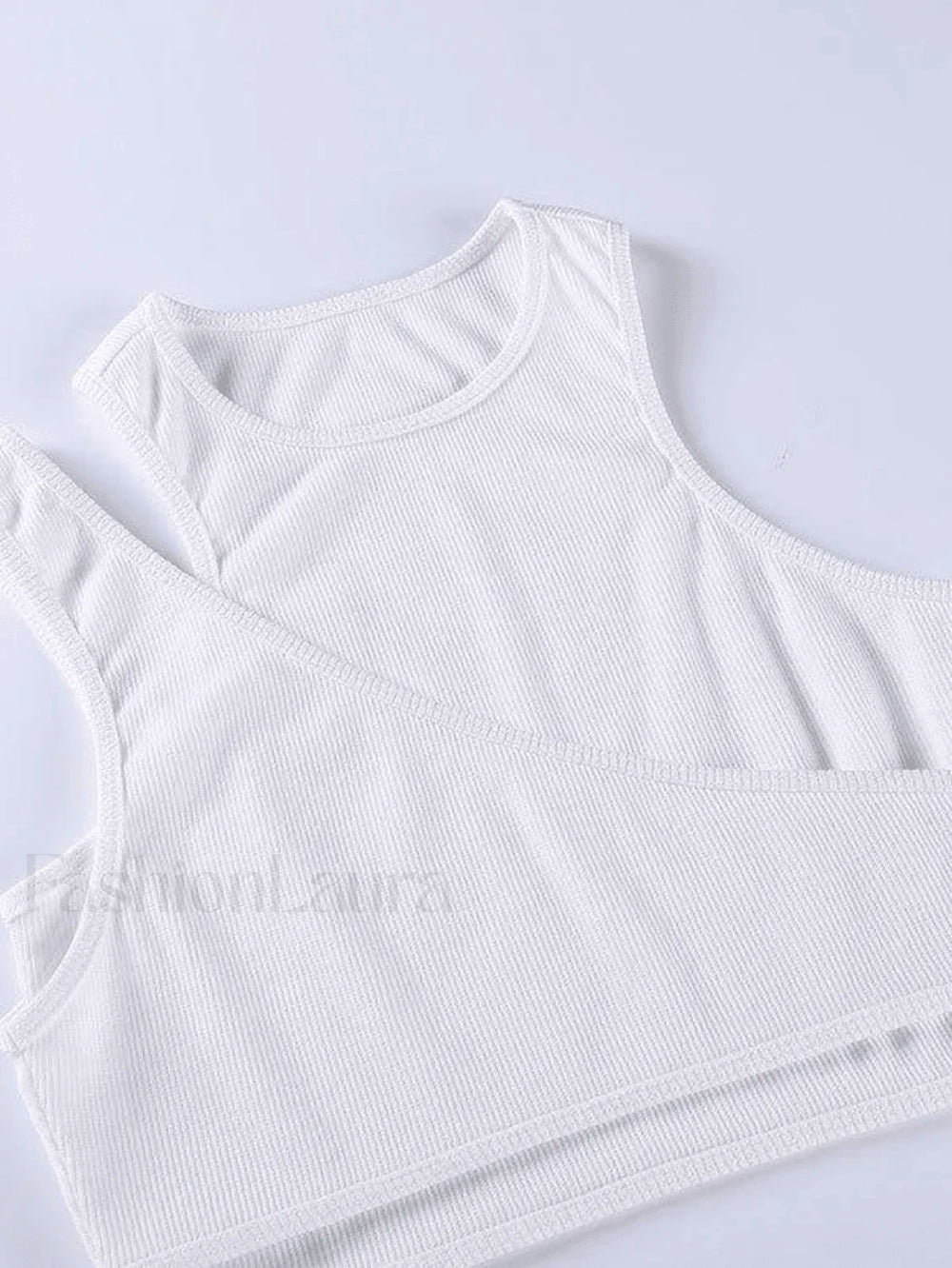 Ribbed Crop Tank Top Set Tops&Tees