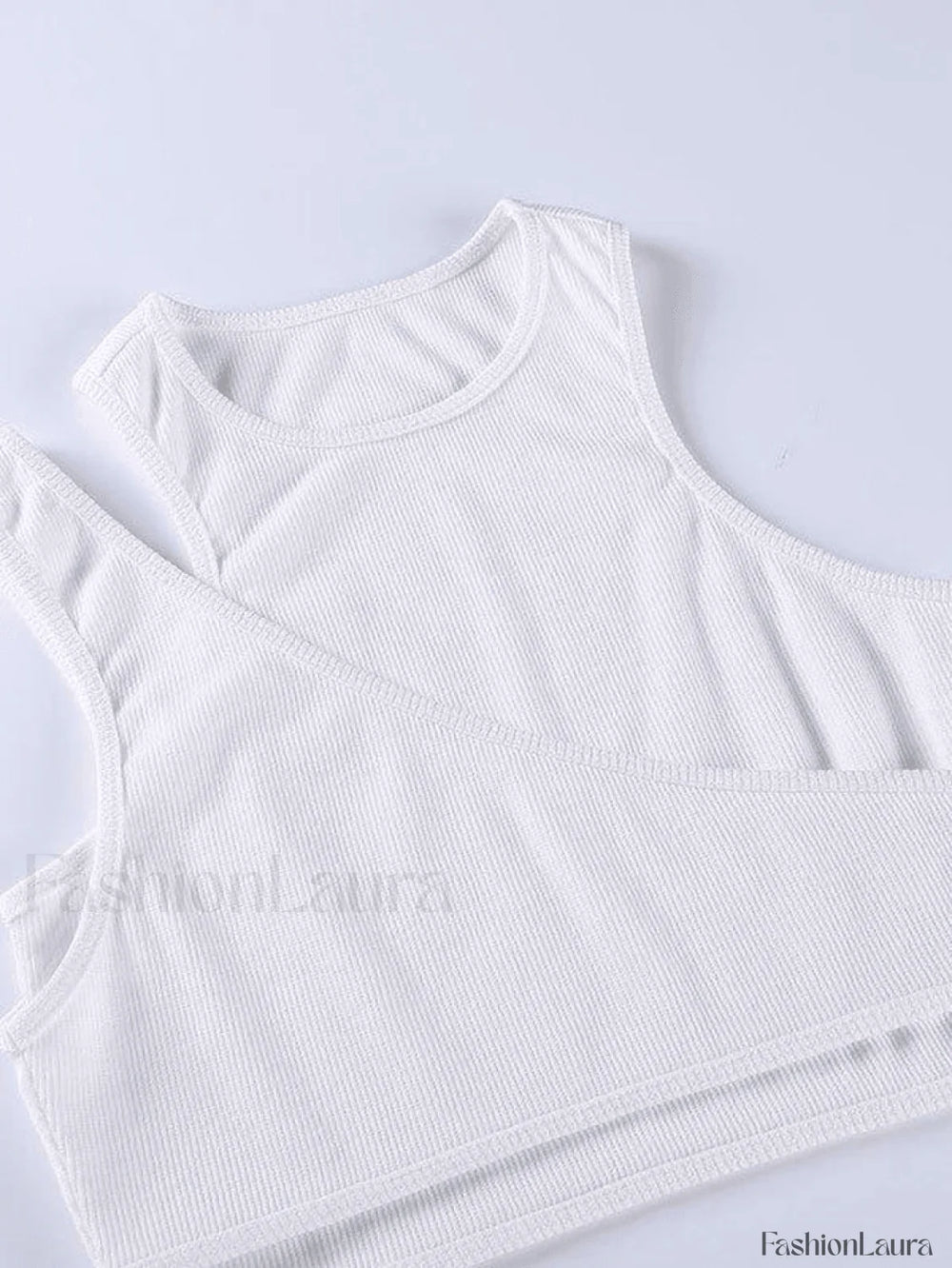 Ribbed Crop Tank Top Set Tops&Tees
